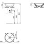Ideal Standard Strada - Lavabo rond, diamètre : 410 mm, avec Ideal Plus, blanc K0795MA