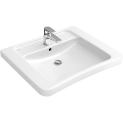 Villeroy & Boch ViCare - Lavabo Vita, 650 mm x 550 mm, blanc - lavabo un trou, sans trop-plein 51786801