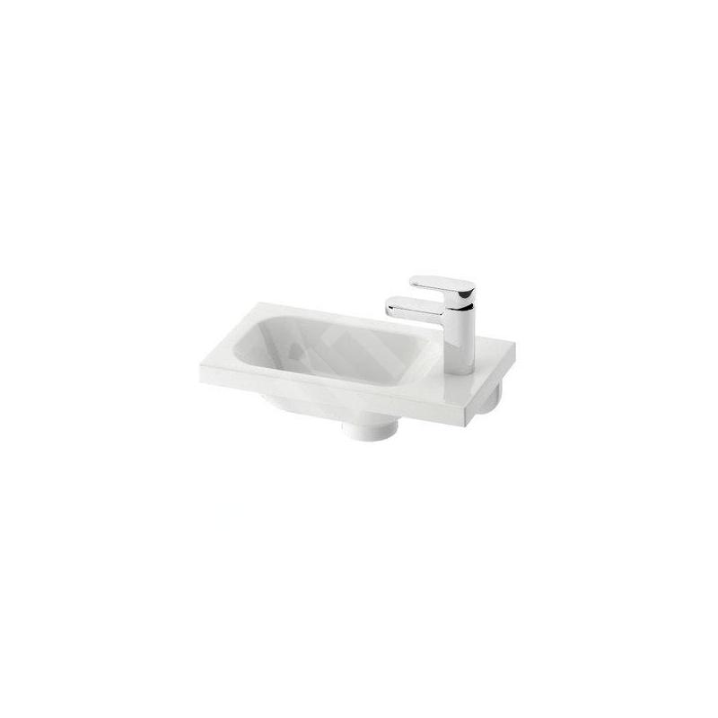 Ravak Chrome - Lave-mains 400x220 mm, avec un trou pour robinet à droite, blanc XJGP1100000 Ravak Chrome - Lave-mains 400x220 mm, avec un trou pour robinet à droite, blanc XJGP1100000