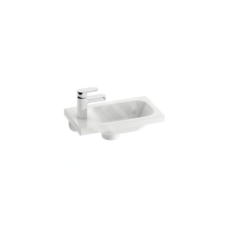 Ravak Chrome - Lave-mains 400x220 mm, avec un trou pour robinet à gauche, blanc XJGL1100000 Ravak Chrome - Lave-mains 400x220 mm, avec un trou pour robinet à gauche, blanc XJGL1100000