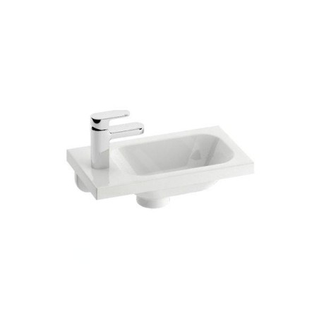Ravak Chrome - Lave-mains 400x220 mm, avec un trou pour robinet à gauche, blanc XJGL1100000