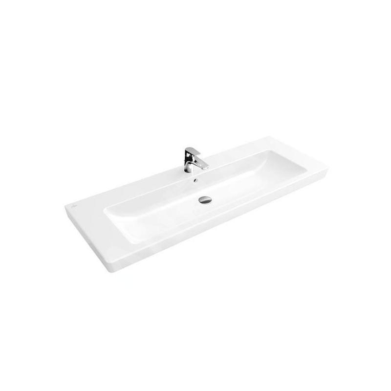 Villeroy & Boch Subway 2.0 - Meubles évier 1300x470 mm, avec trop-plein, avec des trous pour robinet, blanc 7176D001 Villeroy & Boch Subway 2.0 - Meubles évier 1300x470 mm, avec trop-plein, avec des trous pour robinet, blanc 7176D001