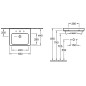Villeroy & Boch Subway 2.0 - Lavabo avec trop-plein, 550x440 mm, avec CeramicPlus, blanc alpin 7113F5R1 Villeroy & Boch Subway 2.0 - Lavabo avec trop-plein, 550x440 mm, avec CeramicPlus, blanc alpin 7113F5R1