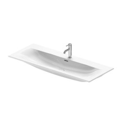 Duravit Viu - Lavabo 1230x490 mm, avec un trou pour robinet, blanc 2344120000