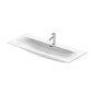 Duravit Viu - Lavabo 1230x490 mm, avec un trou pour robinet, blanc 2344120000