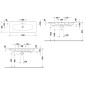 Duravit Viu - Lavabo 1230x490 mm, avec un trou pour robinet, blanc 2344120000