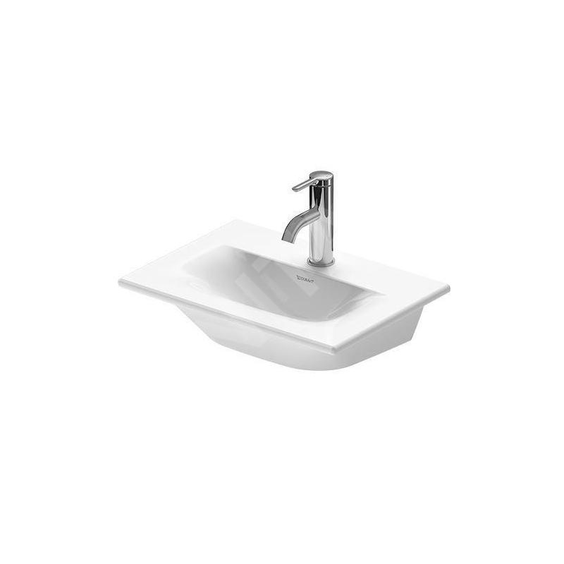 Duravit Viu - Lave-mains 450x320 mm, avec un trou pour robinet, blanc alpin 07334500411