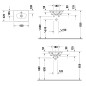 Duravit Viu - Lave-mains 450x320 mm, avec un trou pour robinet, blanc alpin 07334500411