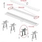 Alcadrain Douchegoten - Caniveau de douche Optimal 650 mm, avec rebord pour grille perforée ou insertion de tuiles, sans