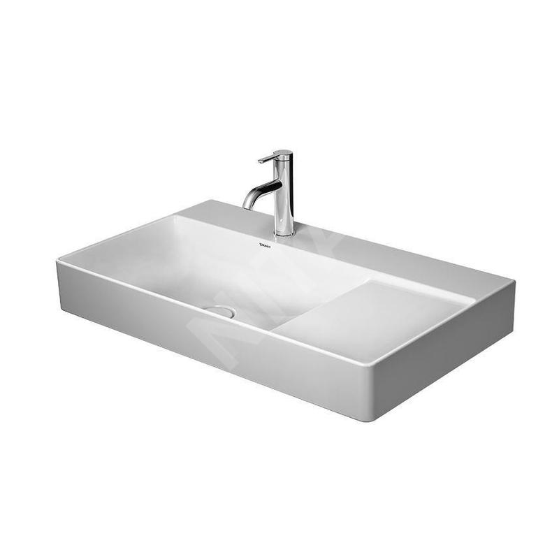 Duravit DuraSquare - Meuble-lavabo 800x470 mm, avec un trou pour robinet à gauche, DuraCeram, blanc alpin 2348800071 Duravit DuraSquare - Meuble-lavabo 800x470 mm, avec un trou pour robinet à gauche, DuraCeram, blanc alpin 2348800071