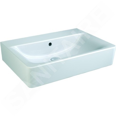 Ideal Standard Connect - Lavabo Cube 650x460x175 mm, avec déversoir, blanc E810401