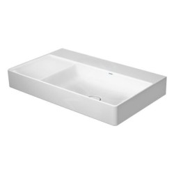 Duravit DuraSquare - Lavabo 800x470 mm, sans trop-plein, sans trou pour robinetterie, droit, DuraCeram, blanc 2349800070