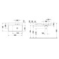 Duravit DuraSquare - Lavabo 800x470 mm, sans trop-plein, sans trou pour robinetterie, droit, DuraCeram, blanc 2349800070 Duravit DuraSquare - Lavabo 800x470 mm, sans trop-plein, sans trou pour robinetterie, droit, DuraCeram, blanc 2349800070