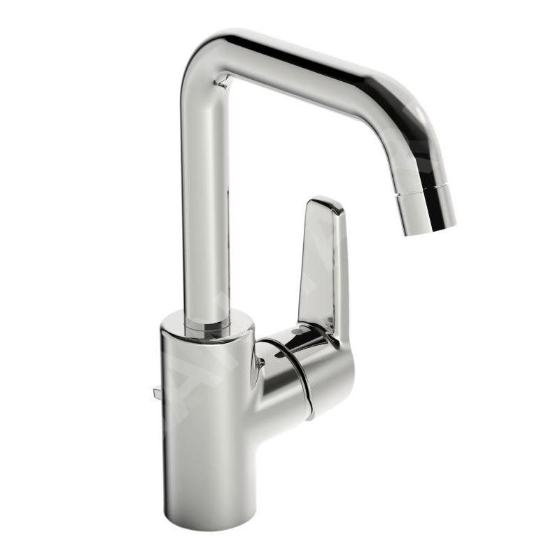 Hansa Polo - Mitigeur de lavabo avec garniture de vidage, levier latéral, chrome 51552293
