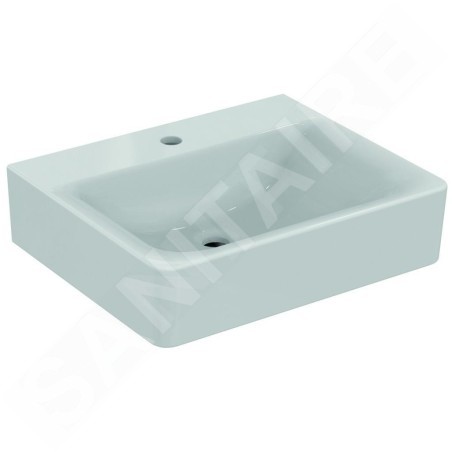 Ideal Standard Connect - Lavabo Cube 550x460x175 mm, ouverture pour mitigeur, blanc E811301