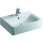 Ideal Standard Connect - Lavabo Cube, 600x460x175 mm, avec déversoir, ouverture pour mitigeur, avec Ideal Plus, blanc E7141MA Ideal Standard Connect - Lavabo Cube, 600x460x175 mm, avec déversoir, ouverture pour mitigeur, avec Ideal Plus, blanc E7141MA