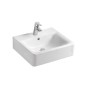 Ideal Standard Connect - Lavabo Cube 500x460x175 mm, avec déversoir, ouverture pour mitigeur, avec Ideal Plus, blanc E7138MA Ideal Standard Connect - Lavabo Cube 500x460x175 mm, avec déversoir, ouverture pour mitigeur, avec Ideal Plus, blanc E7138MA