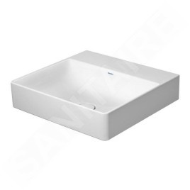 Duravit DuraSquare - Lavabo 500x470 mm, DuraCeram, blanc alpin 2353500070