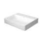 Duravit DuraSquare - Lavabo 600x470 mm, DuraCeram, avec WonderGliss, blanc alpin 23536000701 Duravit DuraSquare - Lavabo 600x470 mm, DuraCeram, avec WonderGliss, blanc alpin 23536000701