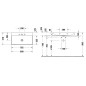 Duravit DuraSquare - Meuble-lavabo 800x470 mm, DuraCeram, avec WonderGliss, blanc alpin 23538000791