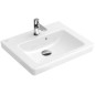 Villeroy & Boch Subway 2.0 - Meuble lave-mains 500x400 mm, avec trop-plein et trou pour robinetterie, blanc 73155G01