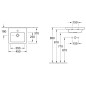 Villeroy & Boch Subway 2.0 - Meuble lave-mains 450x370 mm, avec trop-plein et trou pour robinetterie, blanc 7315F501