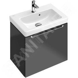 Villeroy & Boch Subway 2.0 - Meuble lave-mains 500x400 mm, avec trop-plein et trou pour la robinetterie, CeramicPlus, blanc