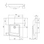Ravak BeHappy II - Lavabo d'angle 550x665 mm, avec 1 point d'amorçage, droite, blanc XJAP1100001 Ravak BeHappy II - Lavabo d'angle 550x665 mm, avec 1 point d'amorçage, droite, blanc XJAP1100001