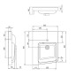 Ravak BeHappy II - Lavabo d'angle 550x665 mm, avec 1 point d'amorçage, gauche, blanc XJAL1100001 Ravak BeHappy II - Lavabo d'angle 550x665 mm, avec 1 point d'amorçage, gauche, blanc XJAL1100001