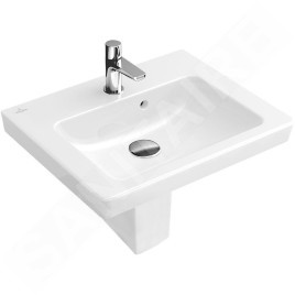 Villeroy & Boch Subway 2.0 - Lave-mains avec trop-plein, 500x400 mm, blanc alpin 73155001