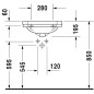 Duravit 1930 - Lavabo 500x365 mm, avec trop-plein, avec trou pour robinet, WonderGliss, blanc 07855000001 Duravit 1930 - Lavabo 500x365 mm, avec trop-plein, avec trou pour robinet, WonderGliss, blanc 07855000001