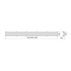Alcadrain Grilles - Grille double face DOUBLE 850 mm, acier inoxydable DOUBLE-850M