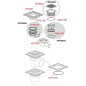 Alcadrain Grilles - Grille double face DOUBLE 850 mm, acier inoxydable DOUBLE-850M