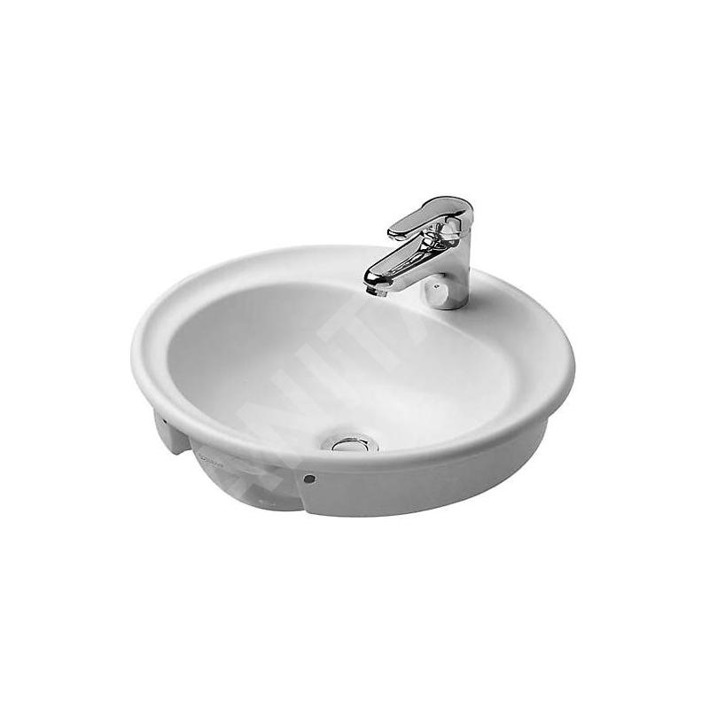 Duravit Manua - Lavabo un trou, avec trop-plein, diamètre 480 mm, blanc - lavabo 5220480000 Duravit Manua - Lavabo un trou, avec trop-plein, diamètre 480 mm, blanc - lavabo 5220480000