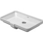 Duravit 2nd floor - Lavabo sans trou avec trop-plein, 525 mm x 350 mm, blanc - lavabo, avec WonderGliss 03165300001 Duravit 2nd floor - Lavabo sans trou avec trop-plein, 525 mm x 350 mm, blanc - lavabo, avec WonderGliss 03165300001