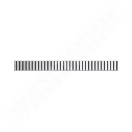 Alcadrain Grilles - Caillebotis pour auge linéaire 300 mm, en acier inoxydable mat LINE-300M