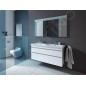 Duravit DuraStyle - Double-lavabo pour meuble 1300x480 mm, 1 trou de robinetterie, avec WonderGliss, blanc alpin 23381300001
