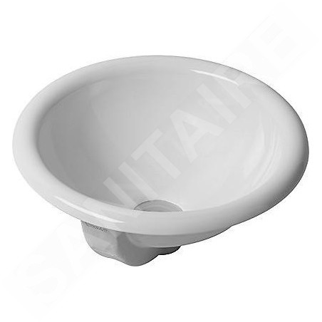 Duravit Architec - Lavabo sans trou, avec trop-plein, diamètre 400 mm, blanc - lavabo 0318400000