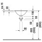 Duravit Architec - Lavabo sans trou, avec trop-plein, diamètre 400 mm, blanc - lavabo 0318400000 Duravit Architec - Lavabo sans trou, avec trop-plein, diamètre 400 mm, blanc - lavabo 0318400000