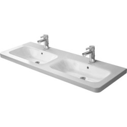 Duravit DuraStyle - Double lavabo de meuble 1300x480 mm, avec 1 trou de robinet, blanc 2338130000