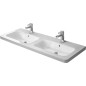 Duravit DuraStyle - Double lavabo de meuble 1300x480 mm, avec 1 trou de robinet, blanc 2338130000 Duravit DuraStyle - Double lavabo de meuble 1300x480 mm, avec 1 trou de robinet, blanc 2338130000