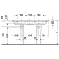 Duravit DuraStyle - Double lavabo de meuble 1300x480 mm, avec 1 trou de robinet, blanc 2338130000 Duravit DuraStyle - Double lavabo de meuble 1300x480 mm, avec 1 trou de robinet, blanc 2338130000