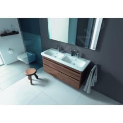 Duravit DuraStyle - Double lavabo de meuble 1300x480 mm, avec 1 trou de robinet, blanc 2338130000