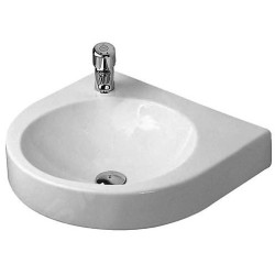 Duravit Architec - Lavabo sans trop-plein, 580 mm x 415 mm,  WonderGliss, blanc 04495800001