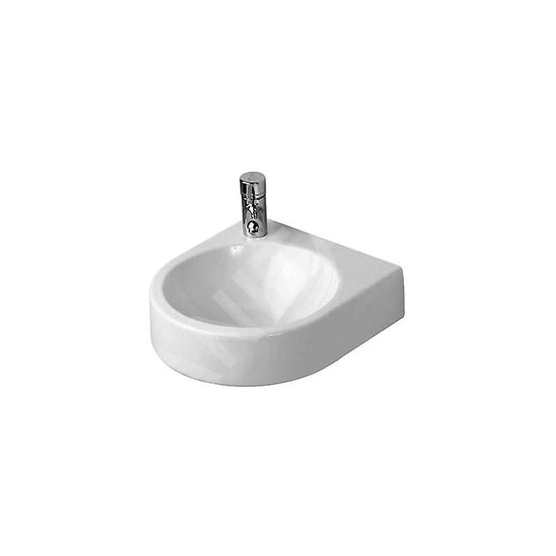 Duravit Architec - Lave-mains 360x380 mm, sans trop-plein, sans trou pour robinetterie, WonderGliss, blanc 07663500001