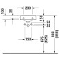 Duravit Architec - Lave-mains 360x380 mm, sans trop-plein, sans trou pour robinetterie, WonderGliss, blanc 07663500001