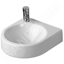 Duravit Architec - Lave-mains 360x380 mm, sans trop-plein, sans trou pour robinet, blanc 0766350000