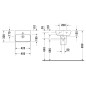 Duravit ME by Starck - Lave-mains 450x320 mm, avec WonderGliss, blanc alpin 07194500101