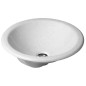 Duravit Architec - Lavabo sans trou avec trop-plein, diamètre 470 mm, blanc - lavabo, avec WonderGliss 04684700001 Duravit Architec - Lavabo sans trou avec trop-plein, diamètre 470 mm, blanc - lavabo, avec WonderGliss 04684700001
