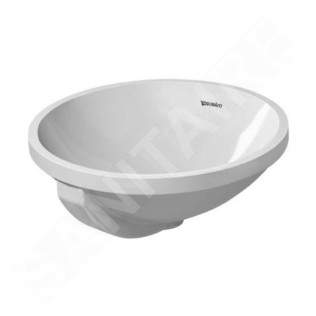 Duravit Architec - Vasque, diamètre 400 mm, sans trou pour robinet, blanc alpin 0468400000